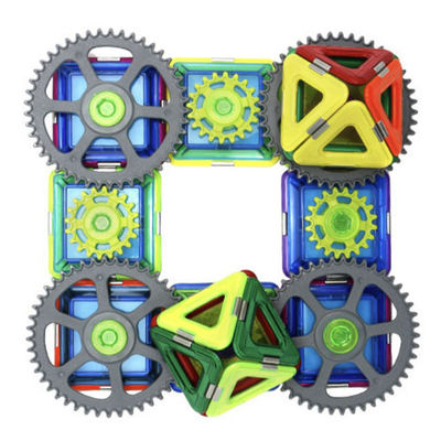 comprare CPC CE Blocchi magnetici colorati con ingranaggi, blocchi di costruzione Piastrelle magnetiche online manufacture