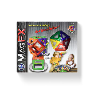 3 anni + assemblaggio fai da te set di blocchi magnetici, kit di forme magnetiche geometriche