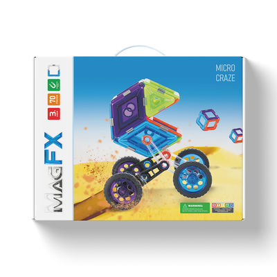 70 pezzi Puzzle Toy Magnetic Block Set, Magnetic Tile Building Set Eco Friendly