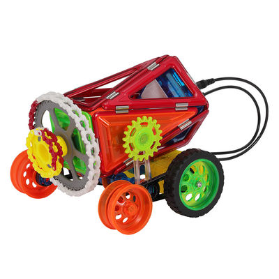 STEM Learning Magnetic Toy Cars Set Remote Controlled Magnetic Tiles giocattoli per bambini