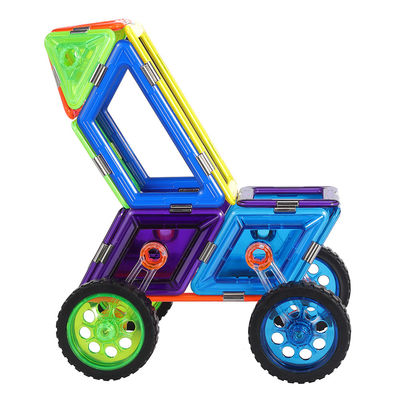 Giocattoli fai-da-te Piastrelle magnetiche con ruote Accessori a forma di storlle Blocchi di costruzione