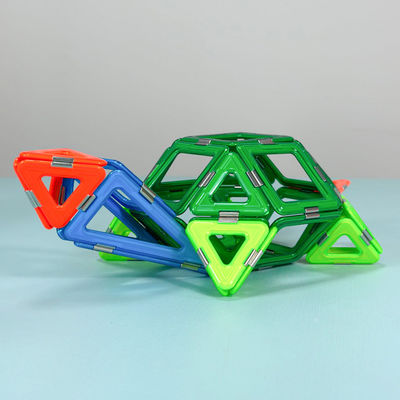 Assemblaggio di piastrelle magnetiche con forme versatili per animali e piante Piccola tartaruga