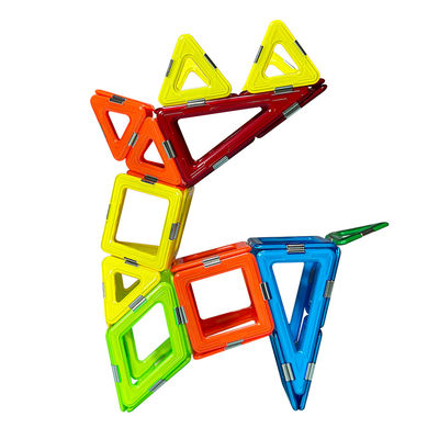Struttura 3D Fawn Blocchi di piastrelle magnetiche Giocattoli riutilizzabili Colorato DIY Assemblare