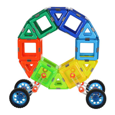 Bambini Gioco Creativo Regalo Piastrelle Magnetiche Veicoli Auto Circolare Set di Blocchi Magnetici