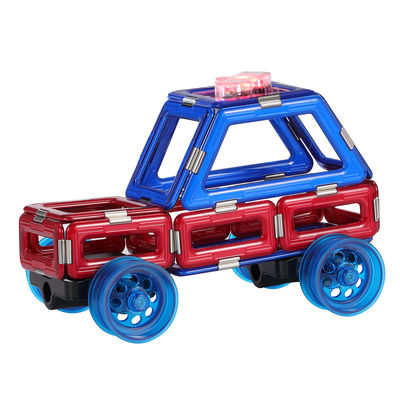 Auto magnetiche per la prima infanzia giocattoli, auto di polizia giocattoli magnetici per bambini