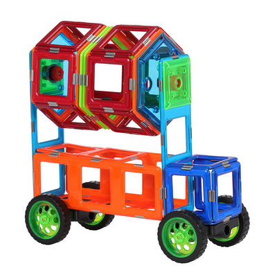 Educativo Magnetici blocchi Fuel Tanker Truck, Magnetici Piastrelle Truck 3D Costruzione