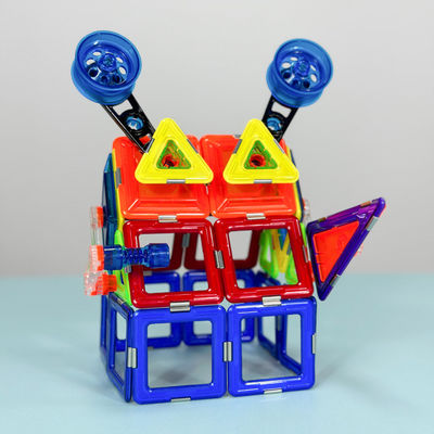 OEM Piastrelle colorate di scienza magnetica Puzzle giocattolo Mecha House Forme di mostri